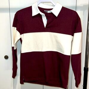 Old Navy NWOT Boys Striped Collared Shirt • Sz Large 10/12